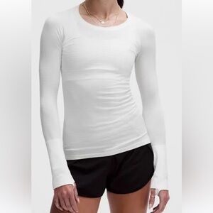 Lululemon swiftly tech long sleeve- white